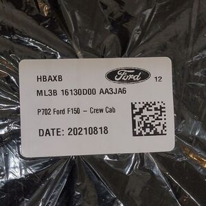 OEM Ford Black 4pc Carpeted Floor‎ Mat Set For Ford F150 ML3B-16130D00-AA3JA6